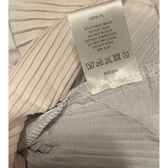 Alquema Women's O/S Blue Gradient Pleated Artsy Art To Wear Midi Dress EUC - Picture 4 of 4